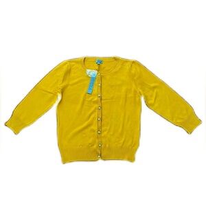 joseph A women’s Button up cardigan sweater Size S saffron NWT